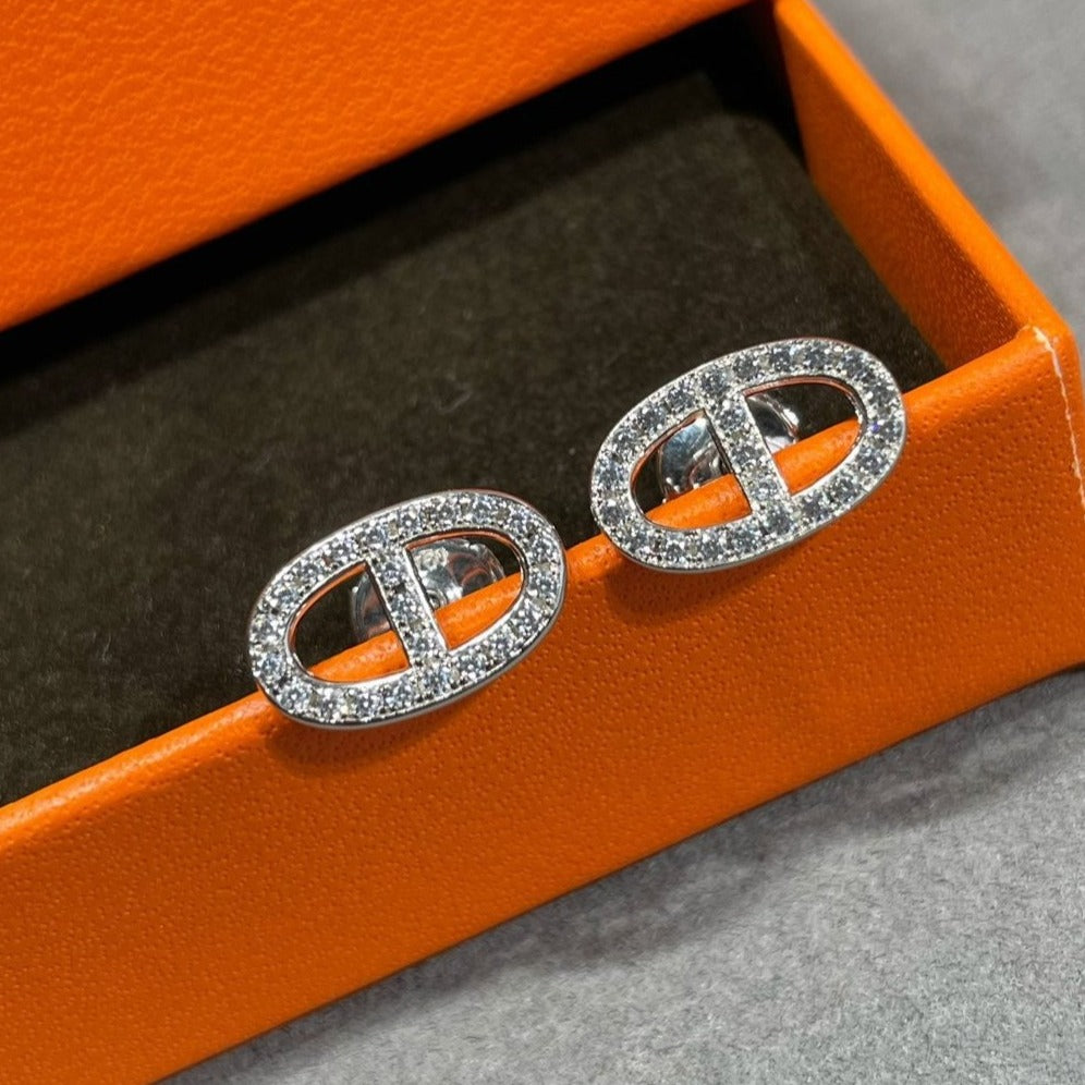 [Angela Schmuck]HM VOLLE DIAMANT-OHRSTECKER MIT SCHWEINENASEN