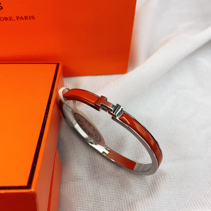 [Angela Jewellery]KLASSISCHES HM CLIC ROT 8MM EMAILLE ARMBAND