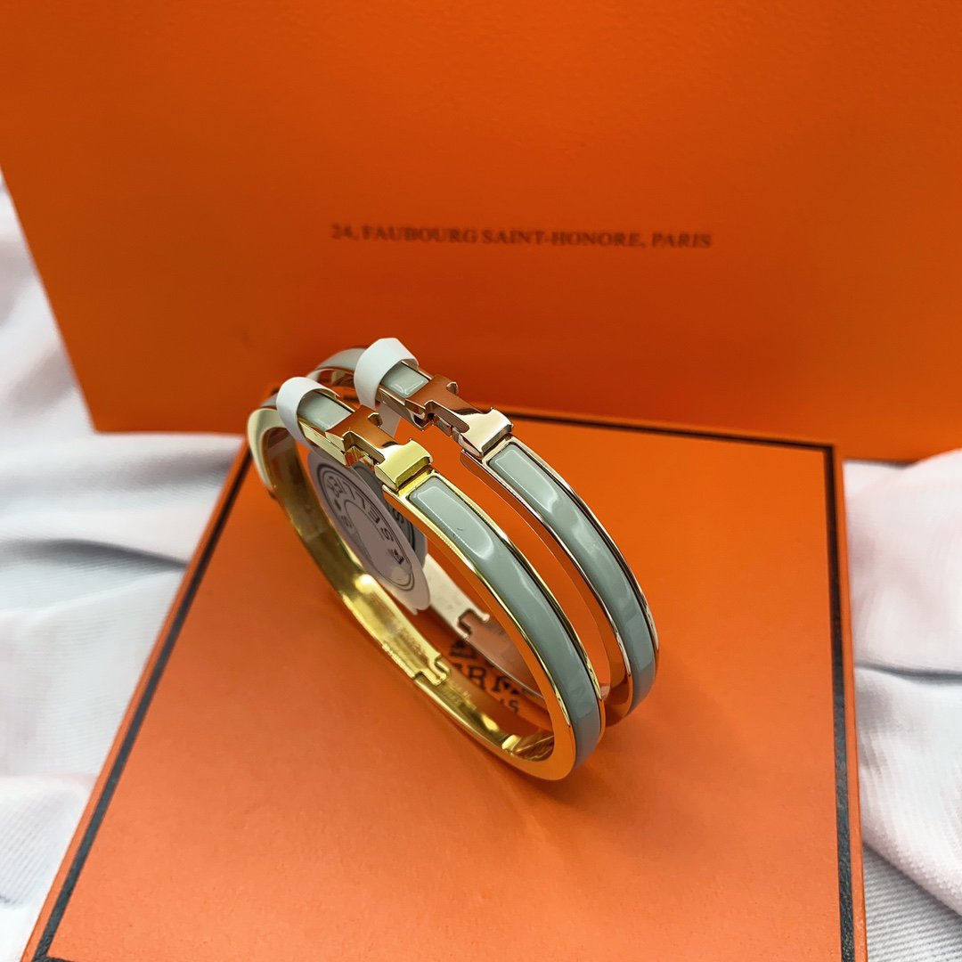 [Angela Schmuck]KLASSISCHES HM CLIC GRÜNES 8MM EMAILLE-ARMBAND