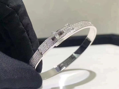 [Angela Jewellery]HM KELLY ARMBAND AUS SILBER MIT VOLLSTÄNDIGEM PAVE-DIAMANT