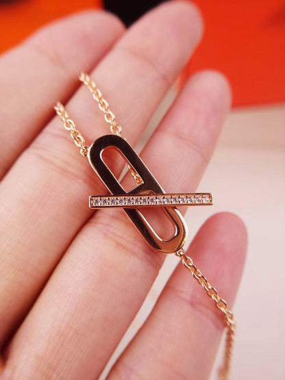 [Angela Jewellery]HM FIRE PIG NOSE NECKLACE TRENDY STREET