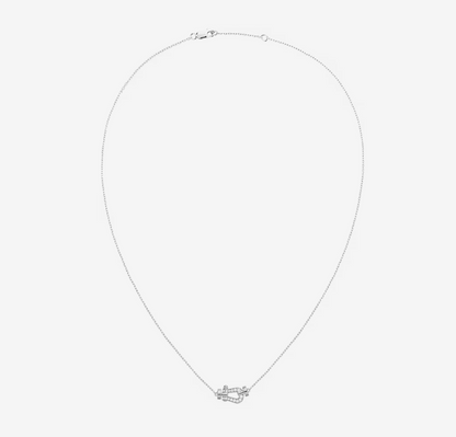 [Angela Schmuck]FORCE 10 DIAMANT-SILBER-HALSKETTE MINI-MODELL