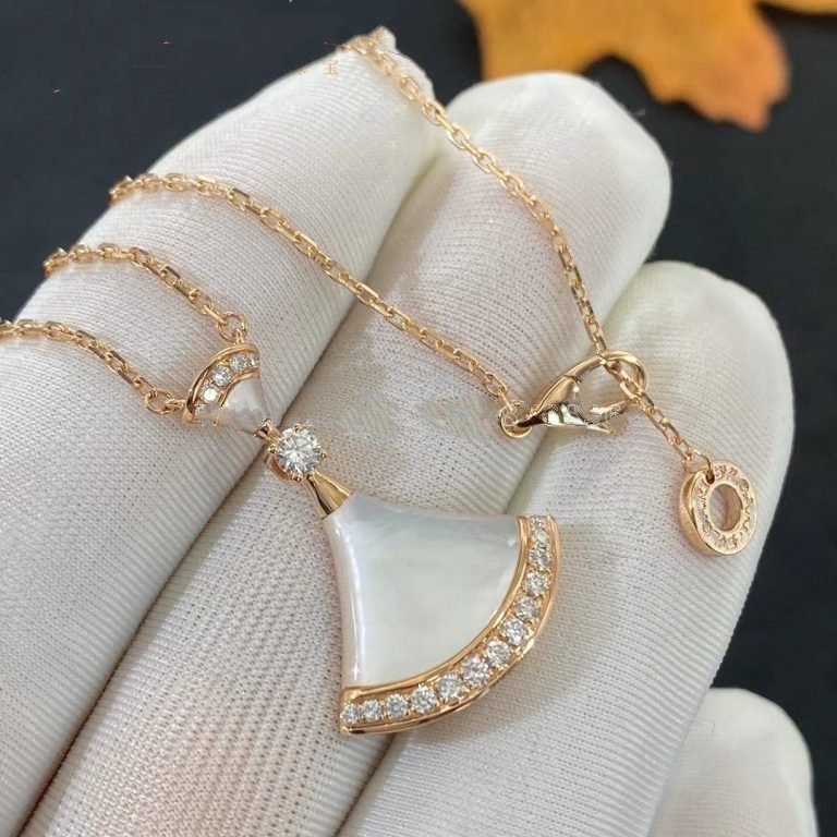 [アンジェラジュエリー]ドリームネックレス モップ ピンクゴールド ダイヤモンド