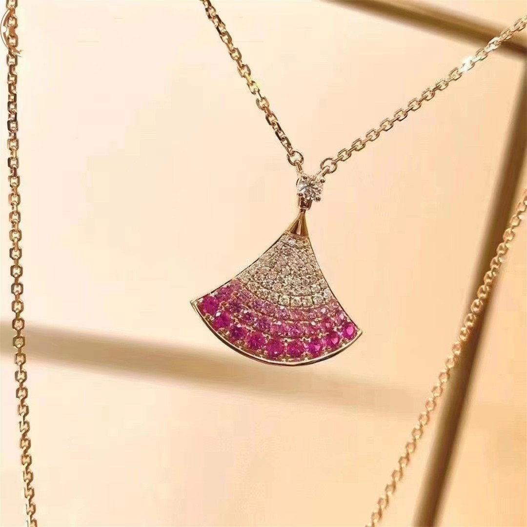 [Angela Schmuck]TRAUM HALSKETTE ROSA GOLD ROSA DIAMANT