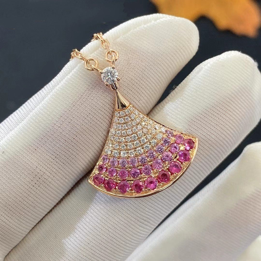 [Angela Schmuck]TRAUM HALSKETTE ROSA GOLD ROSA DIAMANT