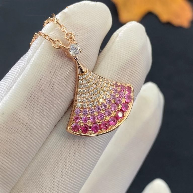 [Angela Schmuck]TRAUM HALSKETTE ROSA GOLD ROSA DIAMANT