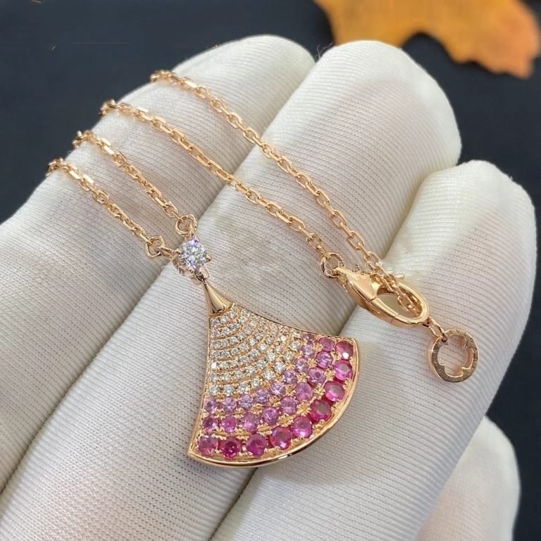 [Angela Schmuck]TRAUM HALSKETTE ROSA GOLD ROSA DIAMANT