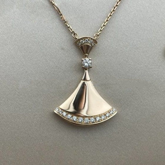 [アンジェラジュエリー]ドリームネックレス ピンクゴールド ダイヤモンド