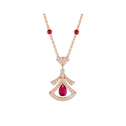 [Angela Schmuck]TRAUM HALSKETTE KARNEOL DIAMANT ROTGOLD