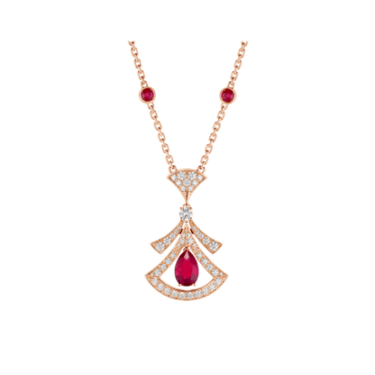 [Angela Schmuck]TRAUM HALSKETTE KARNEOL DIAMANT ROTGOLD