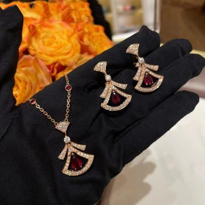 [Angela Schmuck]TRAUM HALSKETTE KARNEOL DIAMANT ROTGOLD
