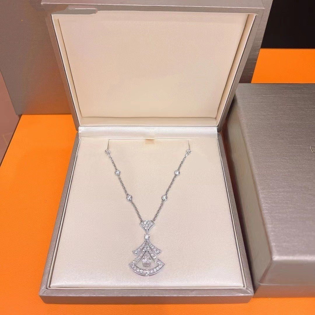[Angela Schmuck]TRAUM HALSKETTE WEISSER DIAMANT SILBER