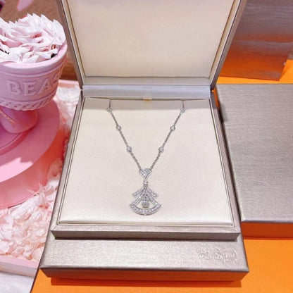 [Angela Schmuck]TRAUM HALSKETTE WEISSER DIAMANT SILBER