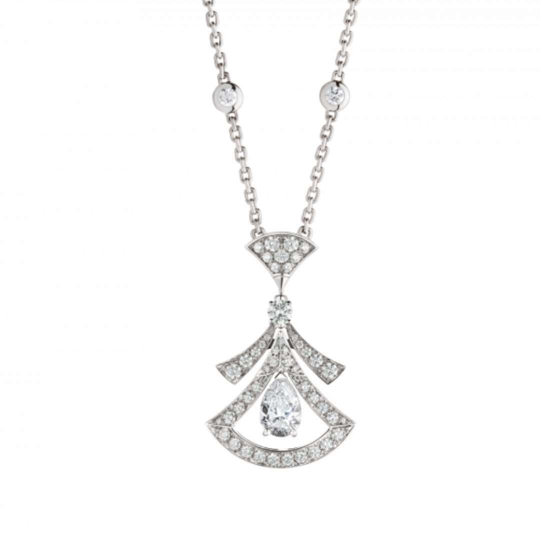 [Angela Schmuck]TRAUM HALSKETTE WEISSER DIAMANT SILBER
