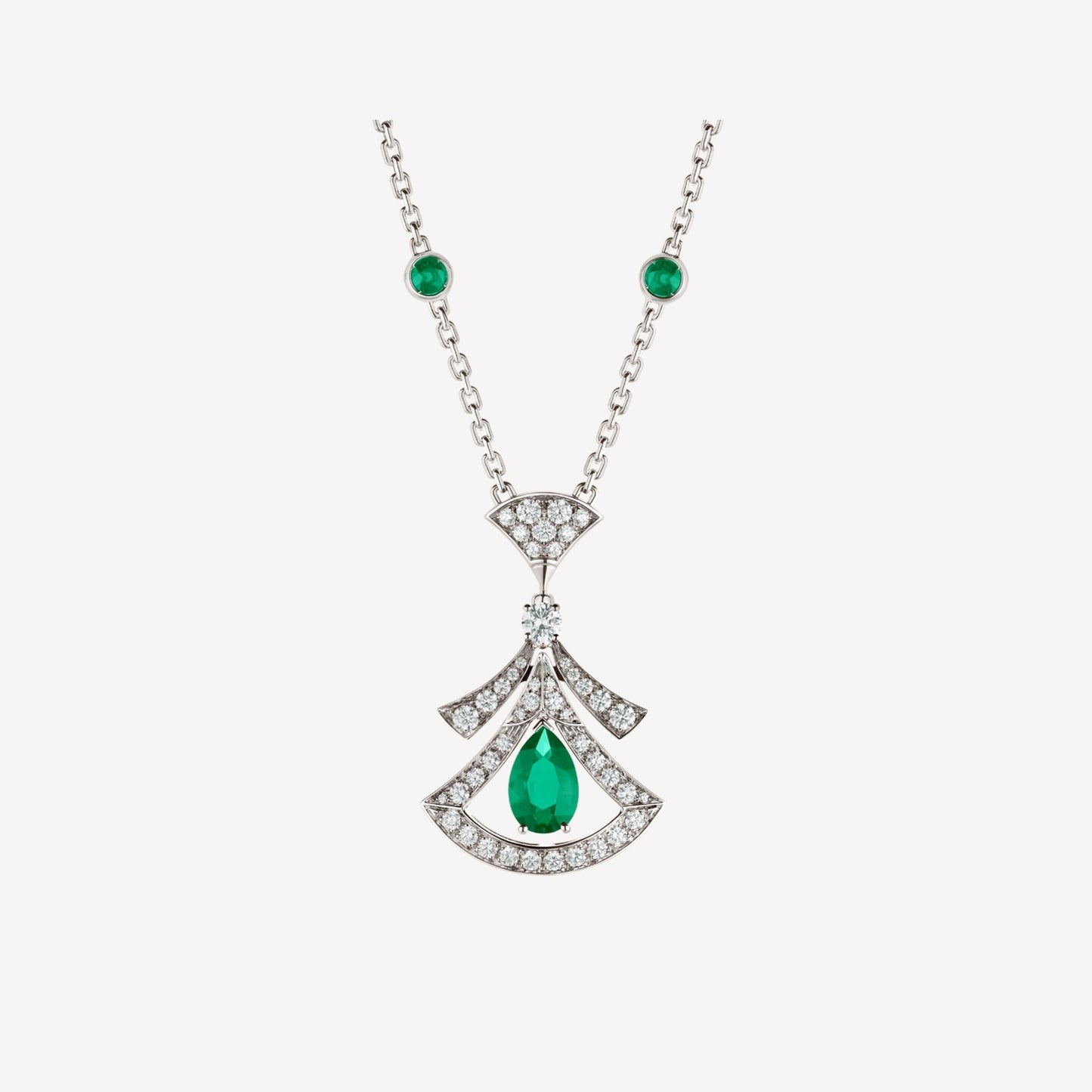 [Angela Schmuck]TRAUM HALSKETTE MALACHIT DIAMANT SILBER
