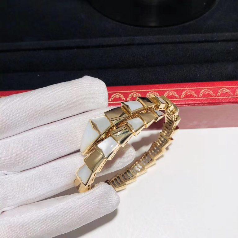 [アンジェラジュエリー]セルペンティ ブレスレット モップ ゴールド