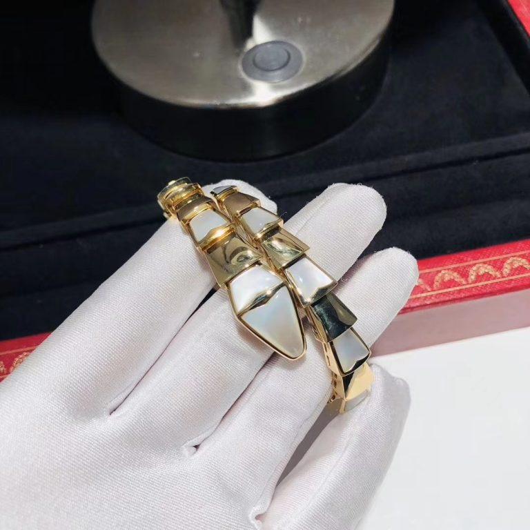 [アンジェラジュエリー]セルペンティ ブレスレット モップ ゴールド