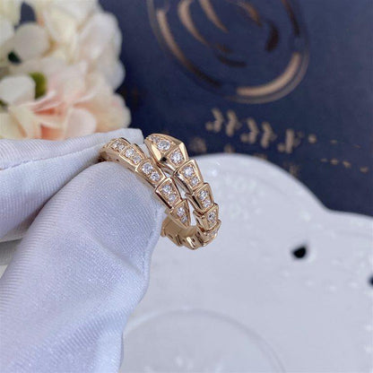[Angela Jewellery]SERPENTI RING ROTGOLD DIAMANT 4MM