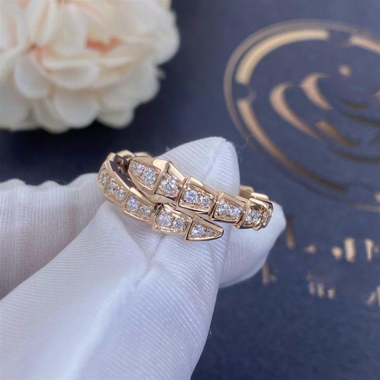 [Angela Jewellery]SERPENTI RING ROTGOLD DIAMANT 4MM