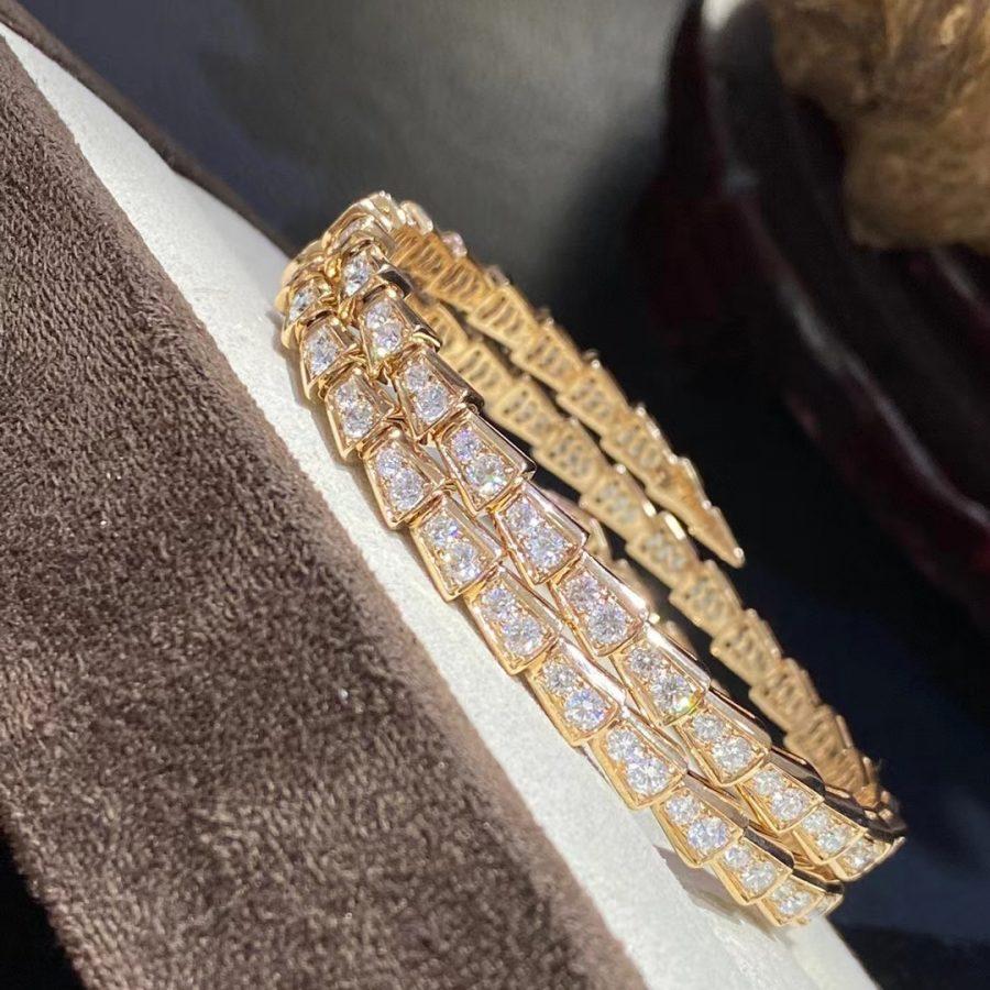 [Angela Jewellery]SERPENTI ARMBAND GOLD DIAMANT DOPPELREIHIG