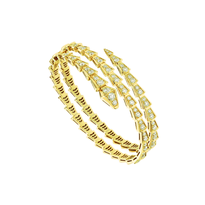 [Angela Jewellery]SERPENTI ARMBAND GOLD DIAMANT DOPPELREIHIG