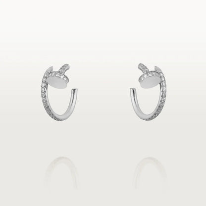[アンジェラジュエリー]JUSTE イヤリング 12.75mm シルバー ダイヤモンド