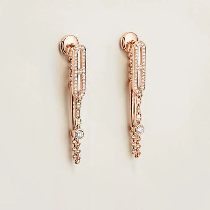 [Angela Schmuck]CHAINE CHAOS DIAMANT-OHRRINGE