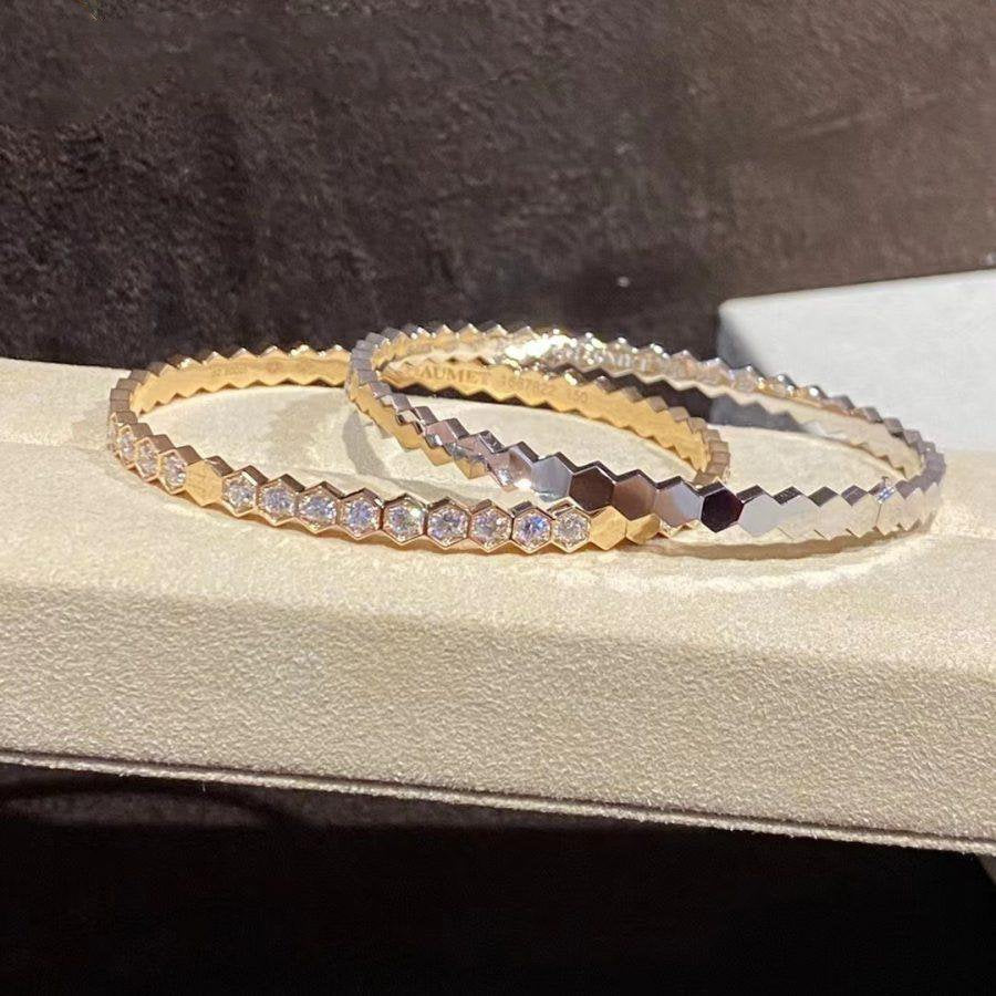 [Angela Schmuck] BEE LOVE GOLD ARMBAND VOLLER DIAMANT 