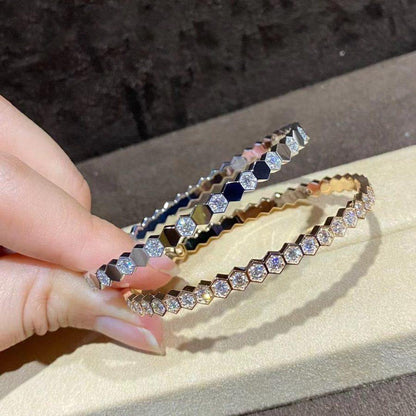 [Angela Schmuck] BEE LOVE GOLD ARMBAND VOLLER DIAMANT 