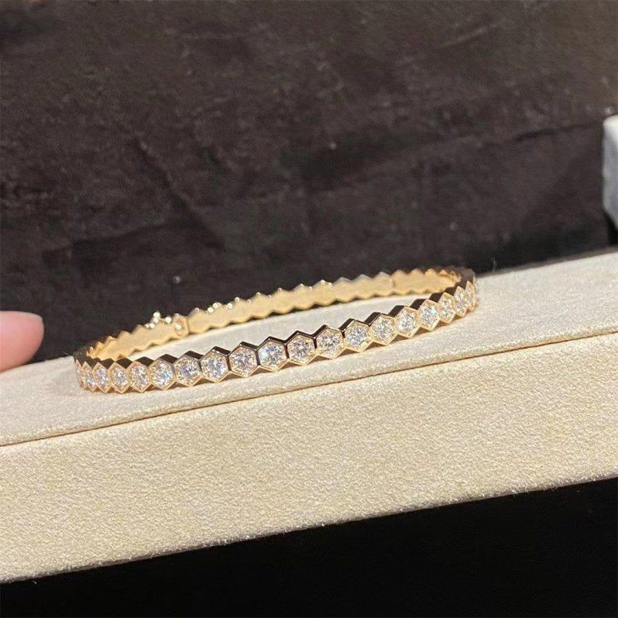[Angela Schmuck] BEE LOVE GOLD ARMBAND VOLLER DIAMANT 