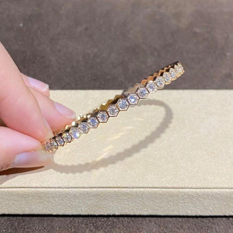 [Angela Schmuck] BEE LOVE GOLD ARMBAND VOLLER DIAMANT 