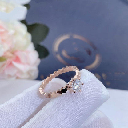 [Angela Schmuck] BIENENLIEBE RING ROTGOLD 1 DIAMANT