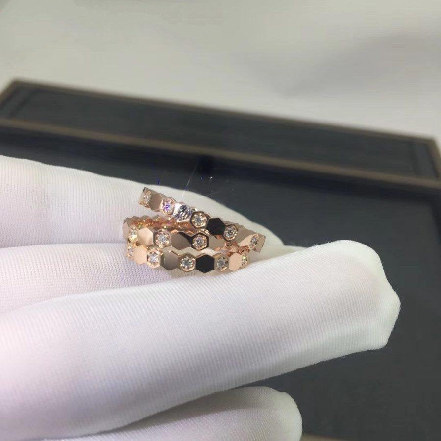 [Angela Schmuck] BIENENLIEBE RING ROSA GOLD DIAMANT