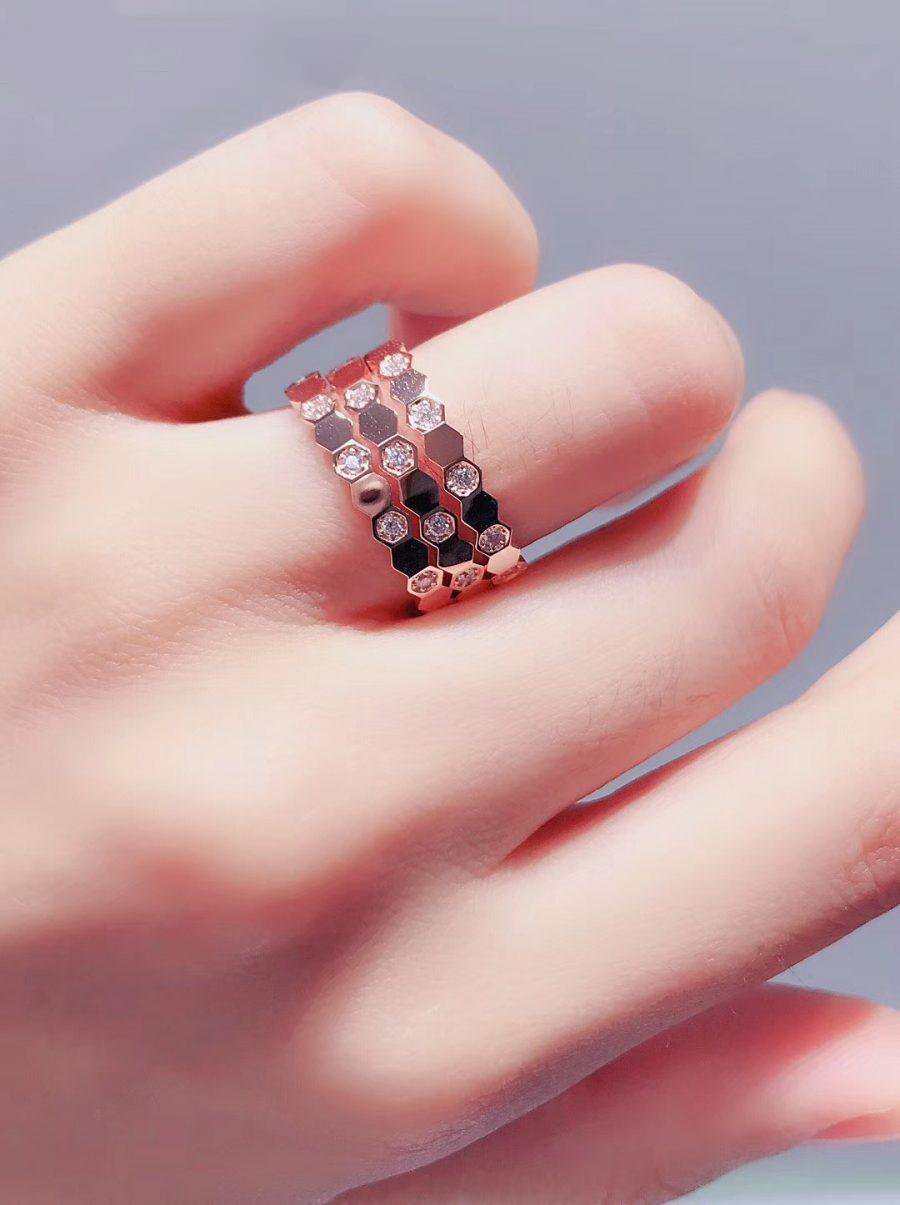 [Angela Schmuck] BIENENLIEBE RING ROSA GOLD DIAMANT