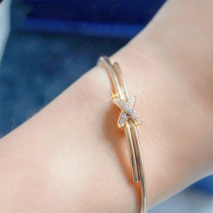 [Angela Jewellery]JEUX DE ARMBAND ROTGOLD DIAMANTEN