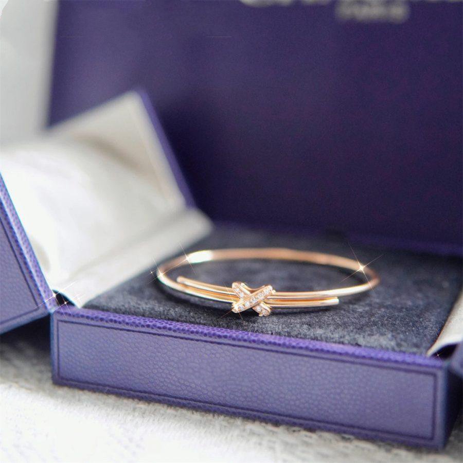 [Angela Jewellery]JEUX DE ARMBAND ROTGOLD DIAMANTEN