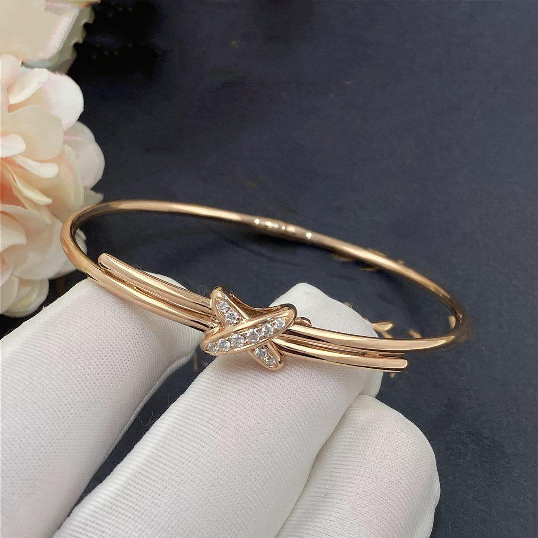 [Angela Jewellery]JEUX DE ARMBAND ROTGOLD DIAMANTEN