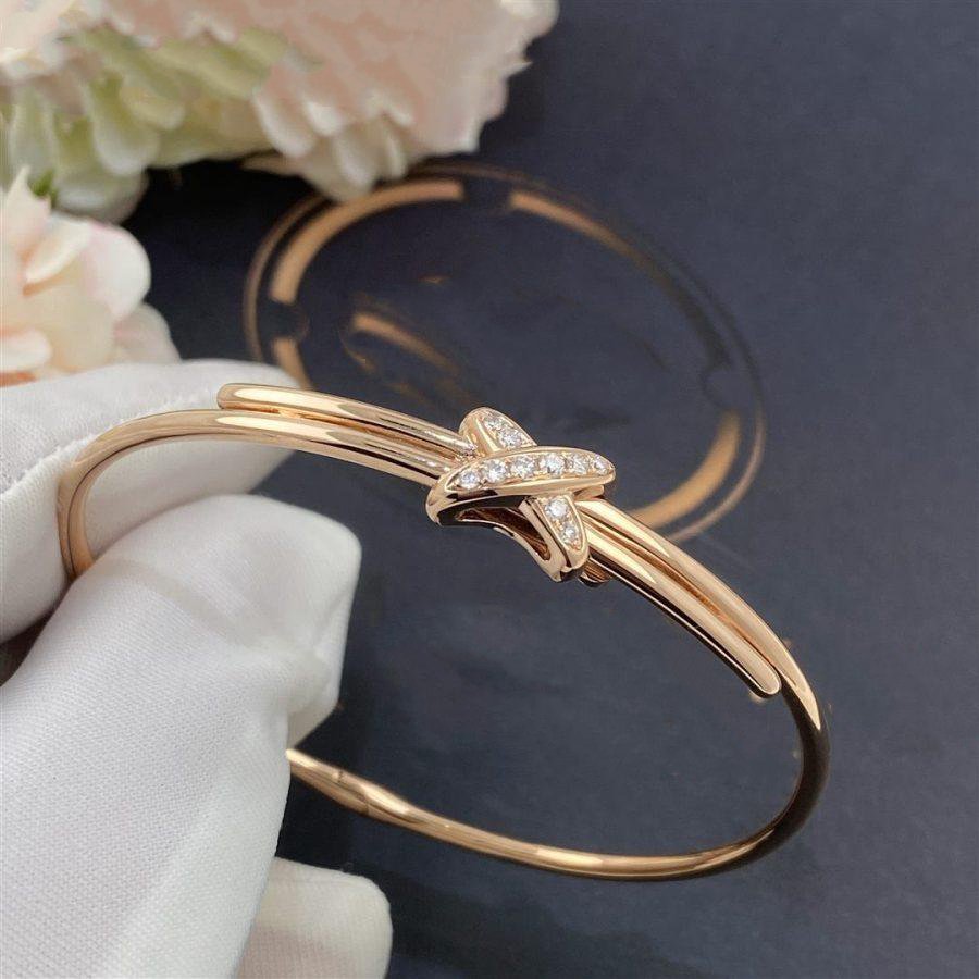[Angela Jewellery]JEUX DE ARMBAND ROTGOLD DIAMANTEN