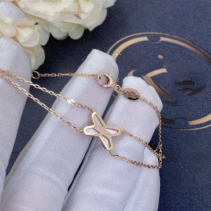 [Angela Jewellery]JEUX ARMBAND WEISSES MOP ROSA GOLD 1 DIAMANT