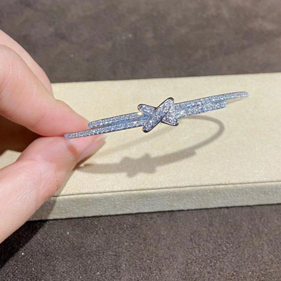 [アンジェラ ジュエリー]JEUX DE ブレスレット ダイヤモンド シルバー