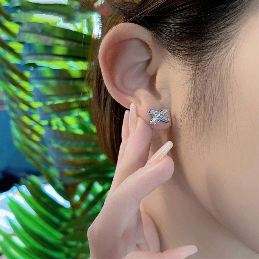 [Angela Jewellery]JEUX DE SILVER DIAMOND OHRRINGE