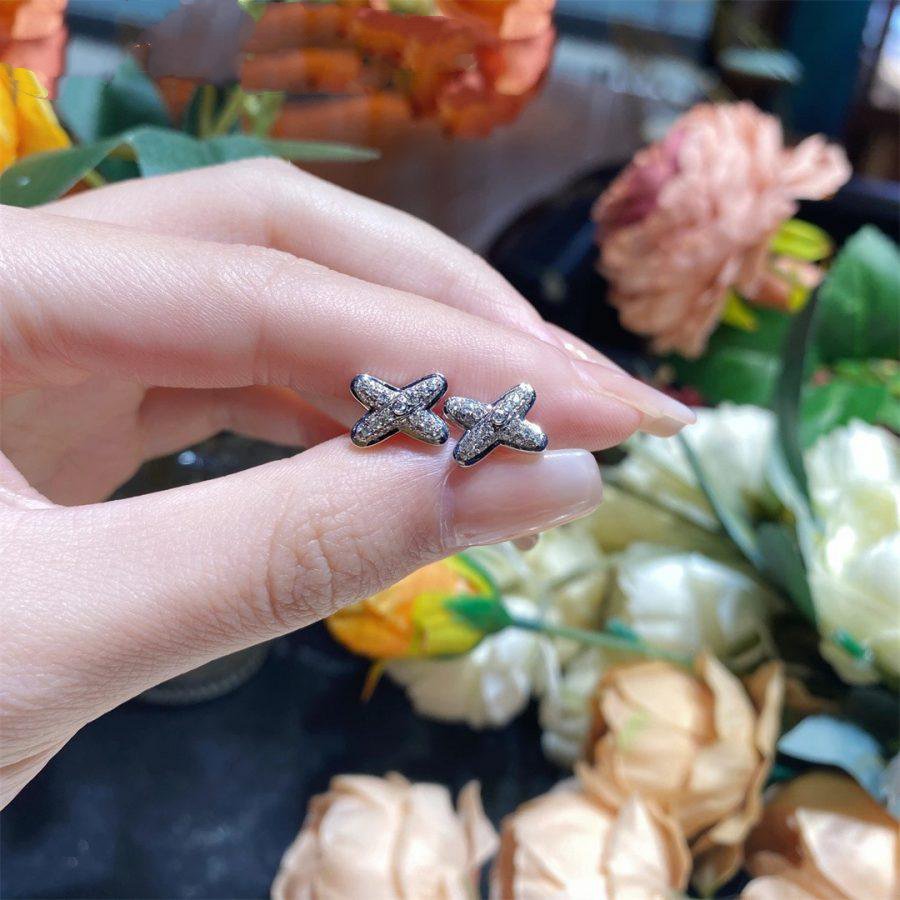 [Angela Jewellery]JEUX DE SILVER DIAMOND OHRRINGE