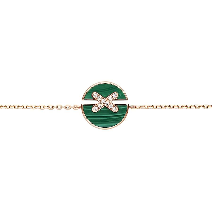 [Angela Jewellery]JEUX DE BRACELET MALACHIT ROTGOLD DIAMANTEN