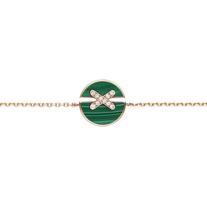 [Angela Jewellery]JEUX DE BRACELET MALACHIT ROTGOLD DIAMANTEN