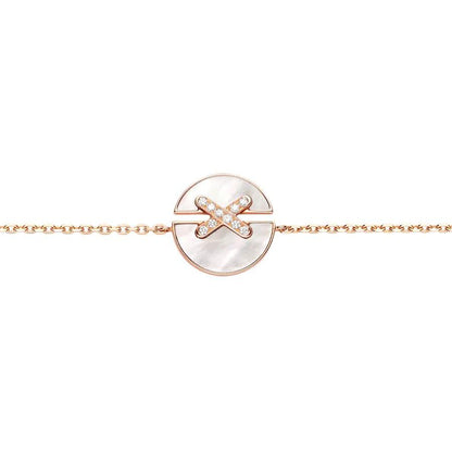 [Angela Jewellery]JEUX DE BRACELET MOP ROSÉGOLD DIAMANTEN