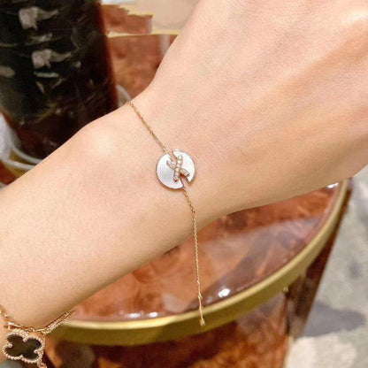 [Angela Jewellery]JEUX DE BRACELET MOP ROSÉGOLD DIAMANTEN