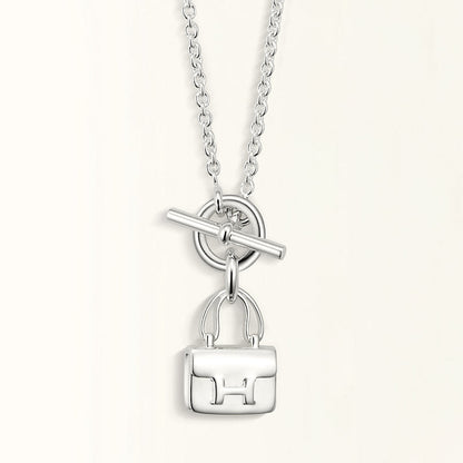 [アンジェラジュエリー]POP Hペンダント シルバーネックレス