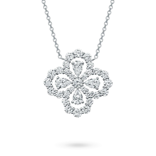 [Angela Schmuck] Loop-Halskette Vollmotiv Diamant 16mm mehrere Farben
