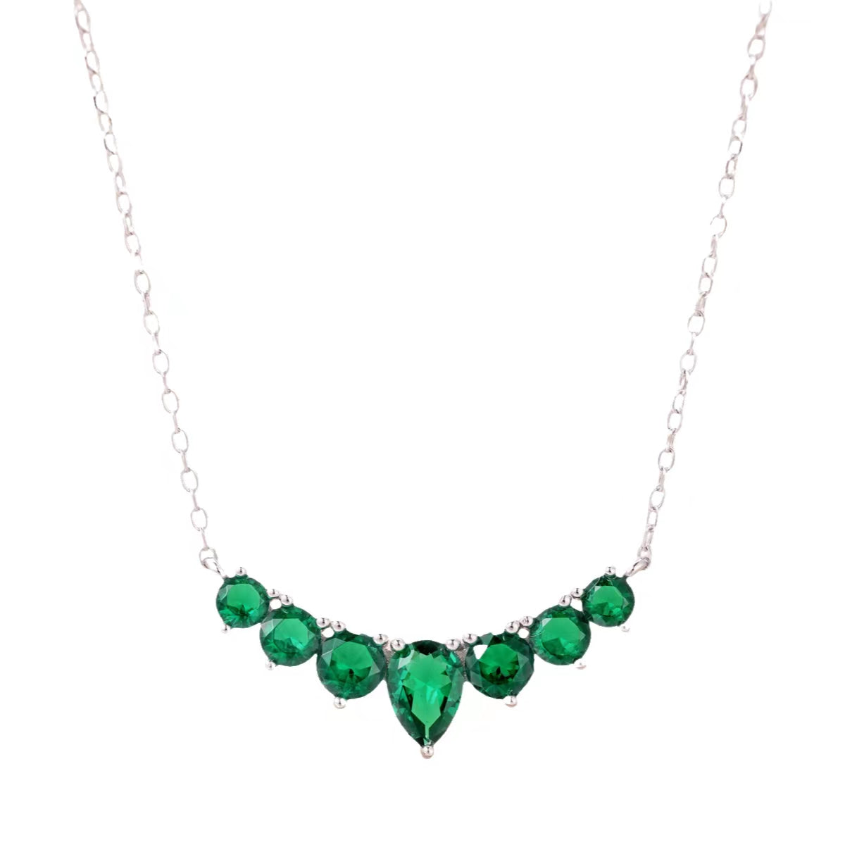 Angela Jewelry]Zierliche bunte Herzkette