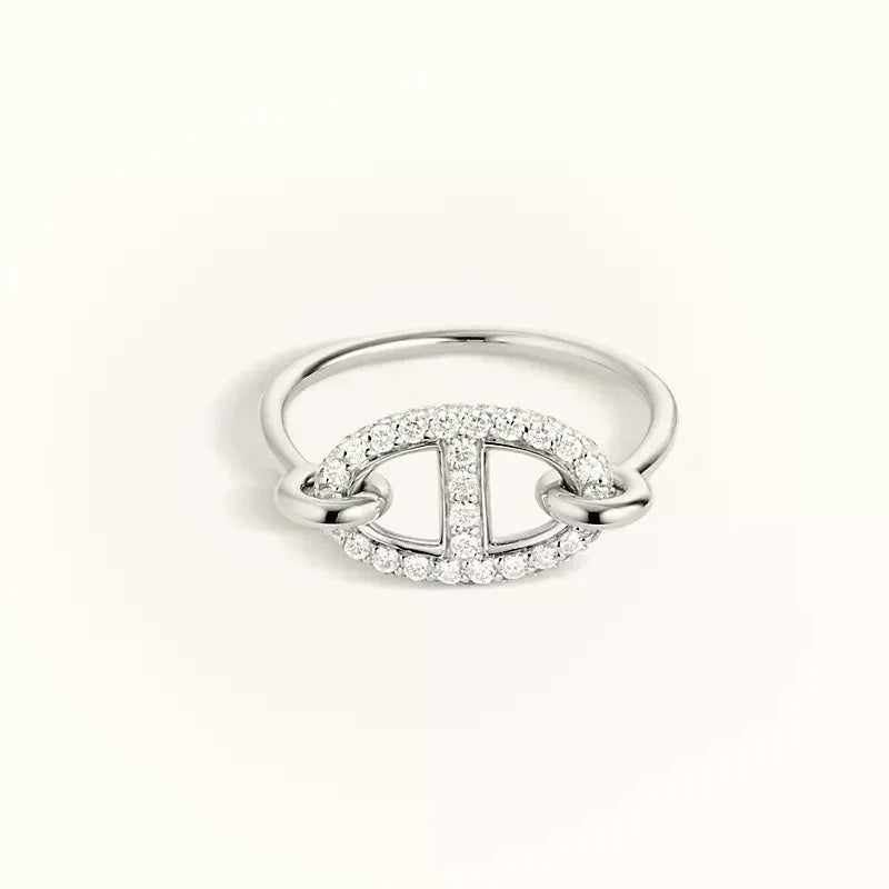 [Angela Jewellery]Runder kleiner silberner Diamantring